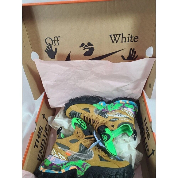 Off White x Nike Air Terra Forma wheat Black brown boot size 6 men's- New in box - Picture 8 of 9